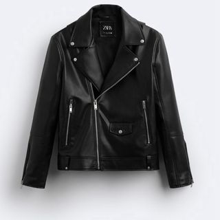 ザラ(ZARA)の最終値下げ ZARA PUレザー ライダース2023AW XL(ライダースジャケット)