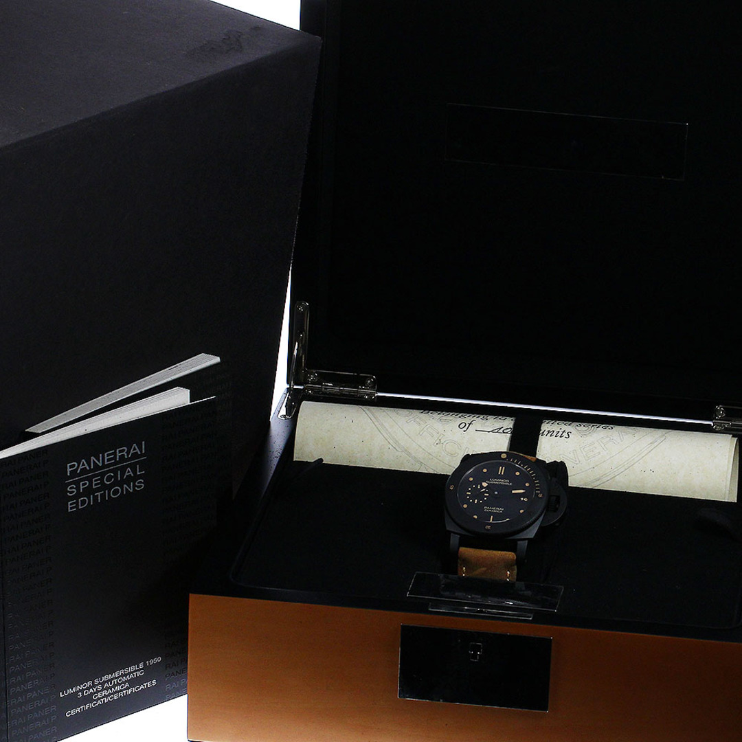PANERAI(パネライ)のパネライ PANERAI PAM00508 サブマーシブル1950 セラミカ 3DAYS 自動巻き メンズ 箱・保証書付き_805721 メンズの時計(腕時計(アナログ))の商品写真