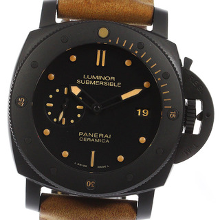 パネライ(PANERAI)のパネライ PANERAI PAM00508 サブマーシブル1950 セラミカ 3DAYS 自動巻き メンズ 箱・保証書付き_805721(腕時計(アナログ))