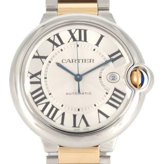 カルティエ(Cartier)のカルティエ バロンブルーLM コンビ W69009Z3 SSxYG 自動巻(腕時計(アナログ))