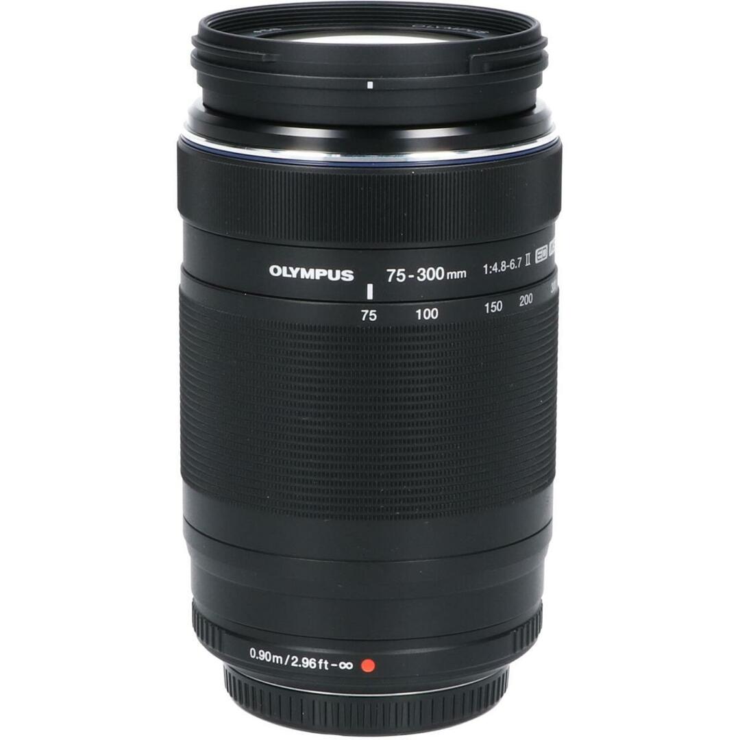 OLYMPUS(オリンパス)のＯＬＹＭＰＵＳ　ＭＺＤ　ＥＤ７５－３００ｍｍ　Ｆ４．８－６．７ＩＩ スマホ/家電/カメラのカメラ(レンズ(ズーム))の商品写真