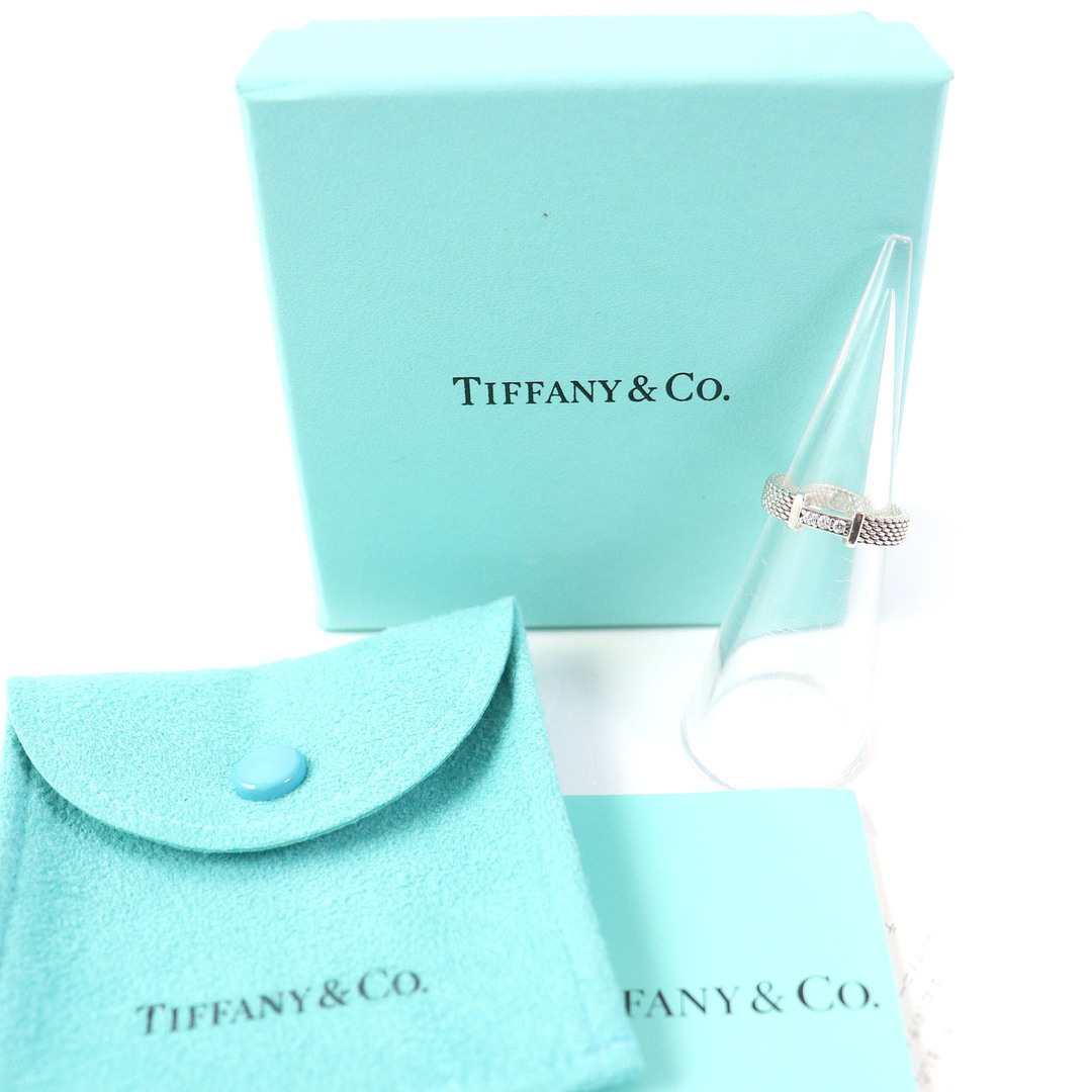 美品△TIFFANY&Co. ティファニー SV925 3Pダイヤモンド サマ