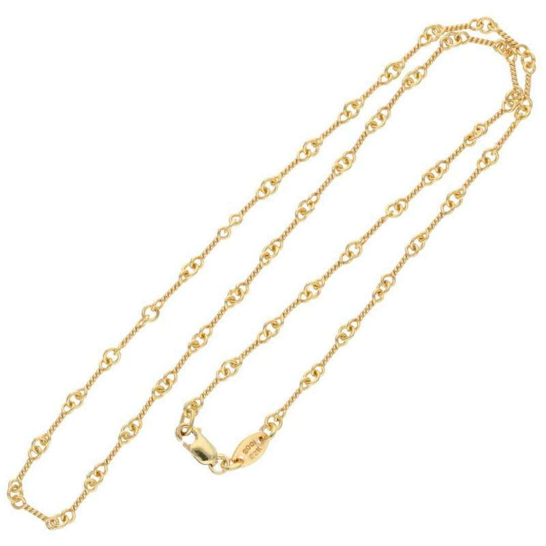 Chrome Hearts(クロムハーツ)のクロムハーツ  22K NECKCHAIN T16/ツイストチェーン16inch ゴールドネックレス メンズ 16inch メンズのアクセサリー(ネックレス)の商品写真