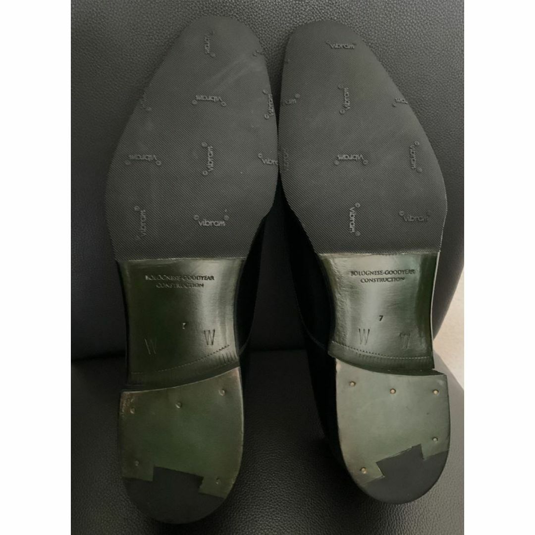 Crockett&Jones(クロケットアンドジョーンズ)のソフィス＆ソリッド シングルモンク ブラック 日本製 7 24.5～25cm メンズの靴/シューズ(ドレス/ビジネス)の商品写真