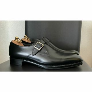 クロケットアンドジョーンズ(Crockett&Jones)のソフィス＆ソリッド シングルモンク ブラック 日本製 7 24.5～25cm(ドレス/ビジネス)