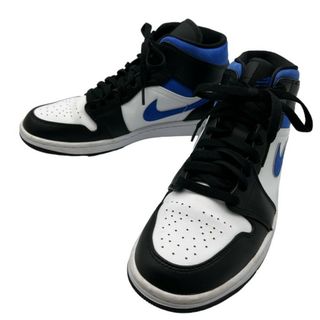 ナイキ(NIKE)のNIKE ナイキ AIR JORDAN 1 MID “ROYAL” 554724-140 26.5cm エアジョーダン スニーカー 靴 シューズ ブルー 中古 W４(スニーカー)