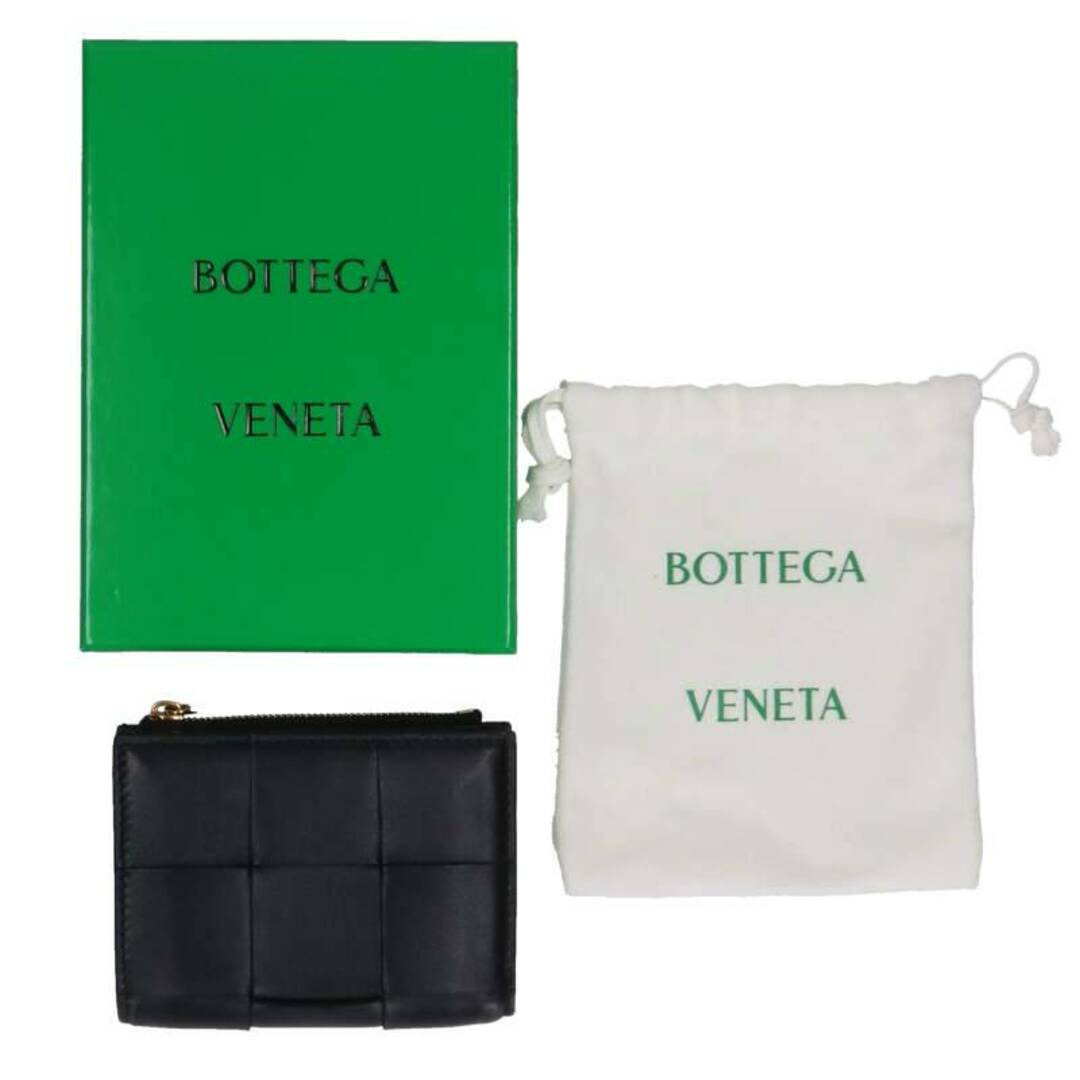 Bottega Veneta(ボッテガヴェネタ)のボッテガヴェネタ マキシイントレチャートレザー二つ折り財布 メンズ ハンドメイドのファッション小物(財布)の商品写真