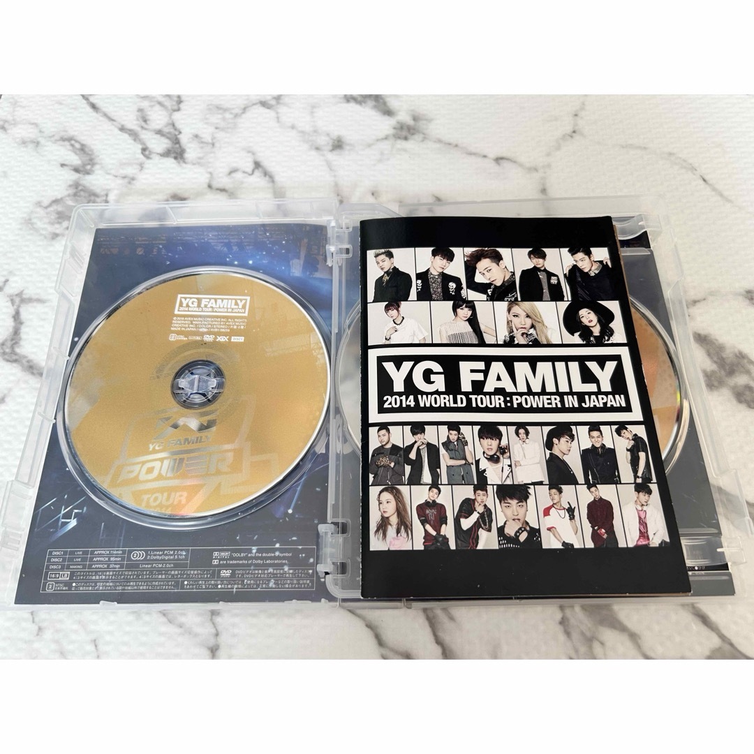 BIGBANG(ビッグバン)のYG　FAMILY　WORLD　TOUR　2014　-POWER-　in　Jap エンタメ/ホビーのDVD/ブルーレイ(ミュージック)の商品写真