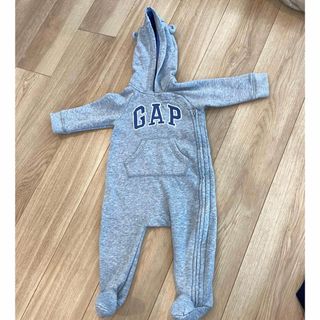 ベビーギャップ(babyGAP)のGAP カバーオール　フードつき　くま(カバーオール)