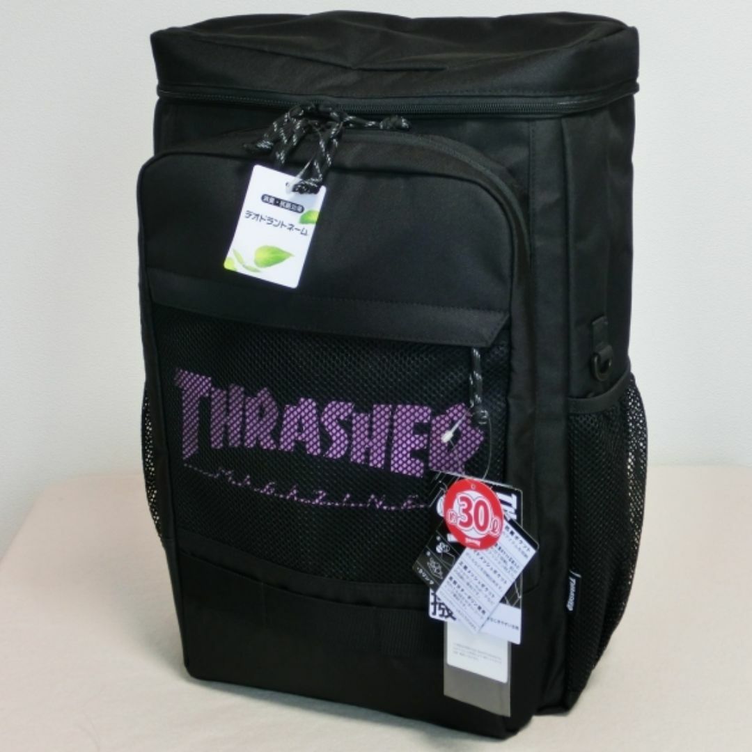 THRASHER(スラッシャー)のスラッシャー 撥水Dパック　消臭　抗菌　THR-238　BK/LP　p8233 メンズのバッグ(バッグパック/リュック)の商品写真