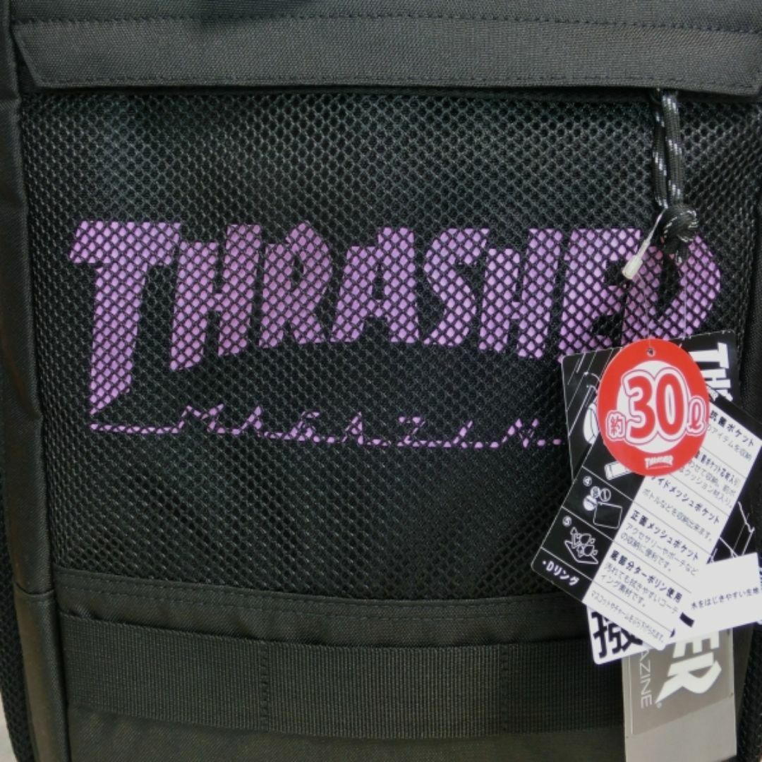 THRASHER(スラッシャー)のスラッシャー 撥水Dパック　消臭　抗菌　THR-238　BK/LP　p8233 メンズのバッグ(バッグパック/リュック)の商品写真