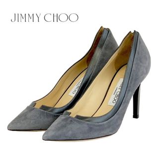 ジミーチュウ(JIMMY CHOO)のジミーチュウ JIMMY CHOO パンプス 靴 シューズ スエード レザー グレー(ハイヒール/パンプス)