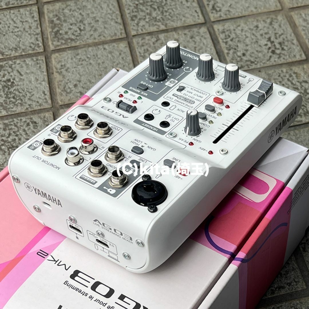 YAMAHA ライブストリーミング ミキサー AG03MK2 ホワイト YAMAHA ライブストリーミング ミキサー AG03MK2 ホワイト