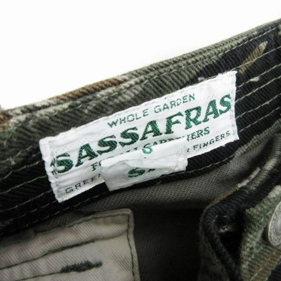 SASSAFRAS(ササフラス)のササフラス フォールリーフ カーゴパンツ タイガーカモ カーキ S ■SM1 メンズのパンツ(ワークパンツ/カーゴパンツ)の商品写真