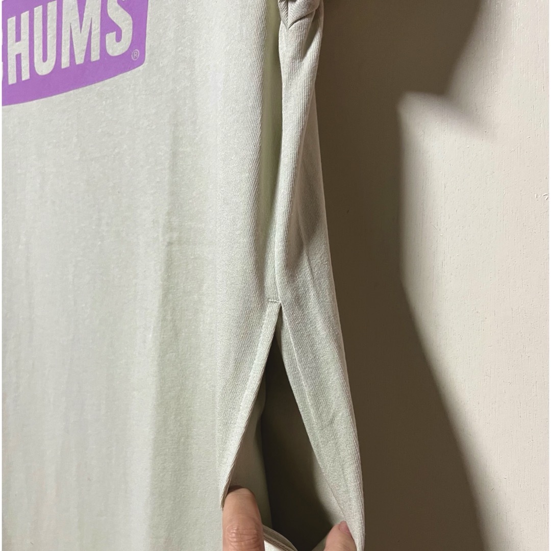 CHUMS(チャムス)の新品　CHUMS ロゴ　ワンピース　チャムス  gra レディースのワンピース(ひざ丈ワンピース)の商品写真