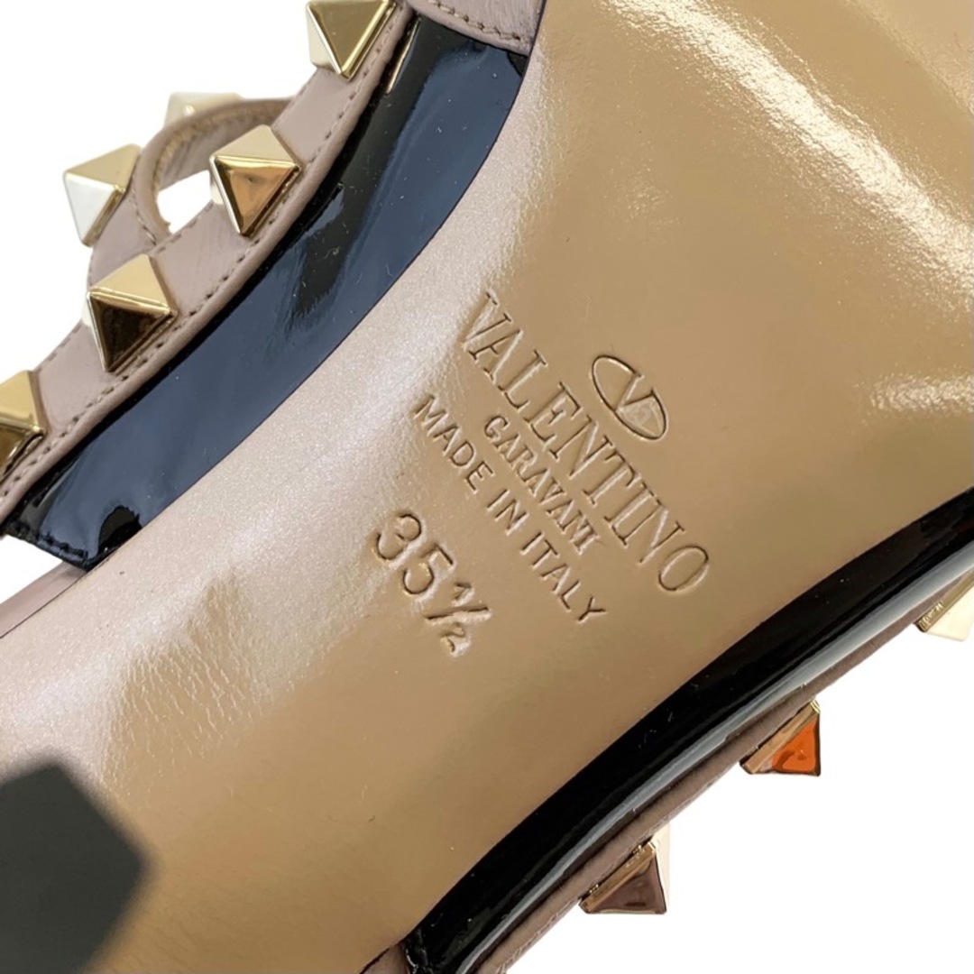 VALENTINO(ヴァレンティノ)の未使用 ヴァレンティノ VALENTINO パンプス サンダル 靴 シューズ ロックスタッズ パテント ブラック レディースの靴/シューズ(ハイヒール/パンプス)の商品写真