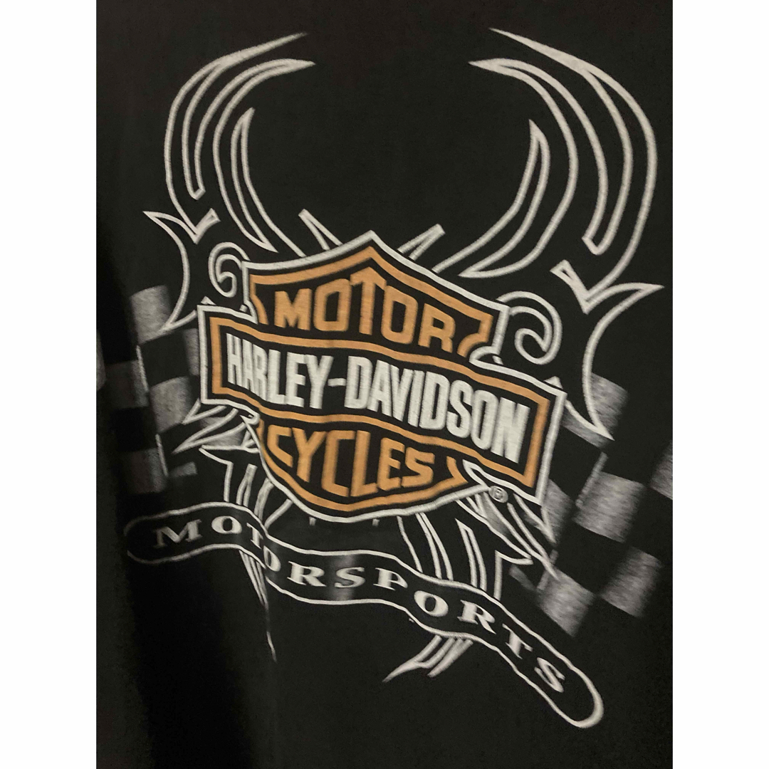Harley Davidson(ハーレーダビッドソン)のハーレーダビッドソン ロンティー 長袖 3XL ロシア製 Tシャツ メンズのトップス(Tシャツ/カットソー(七分/長袖))の商品写真