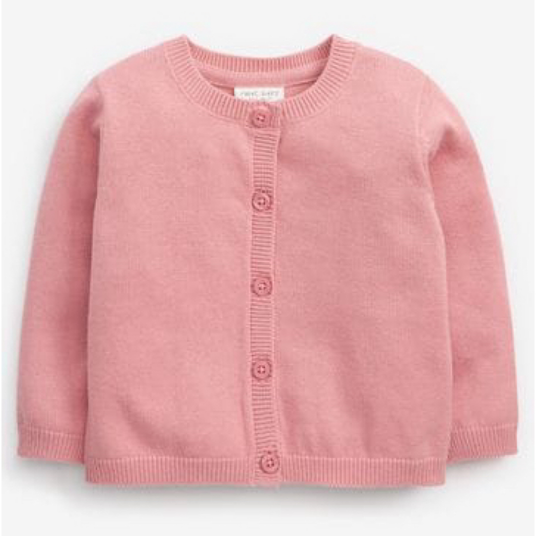 NEXT(ネクスト)のNEXT baby ネクスト ニットカーディガン ピンク キッズ/ベビー/マタニティのベビー服(~85cm)(カーディガン/ボレロ)の商品写真