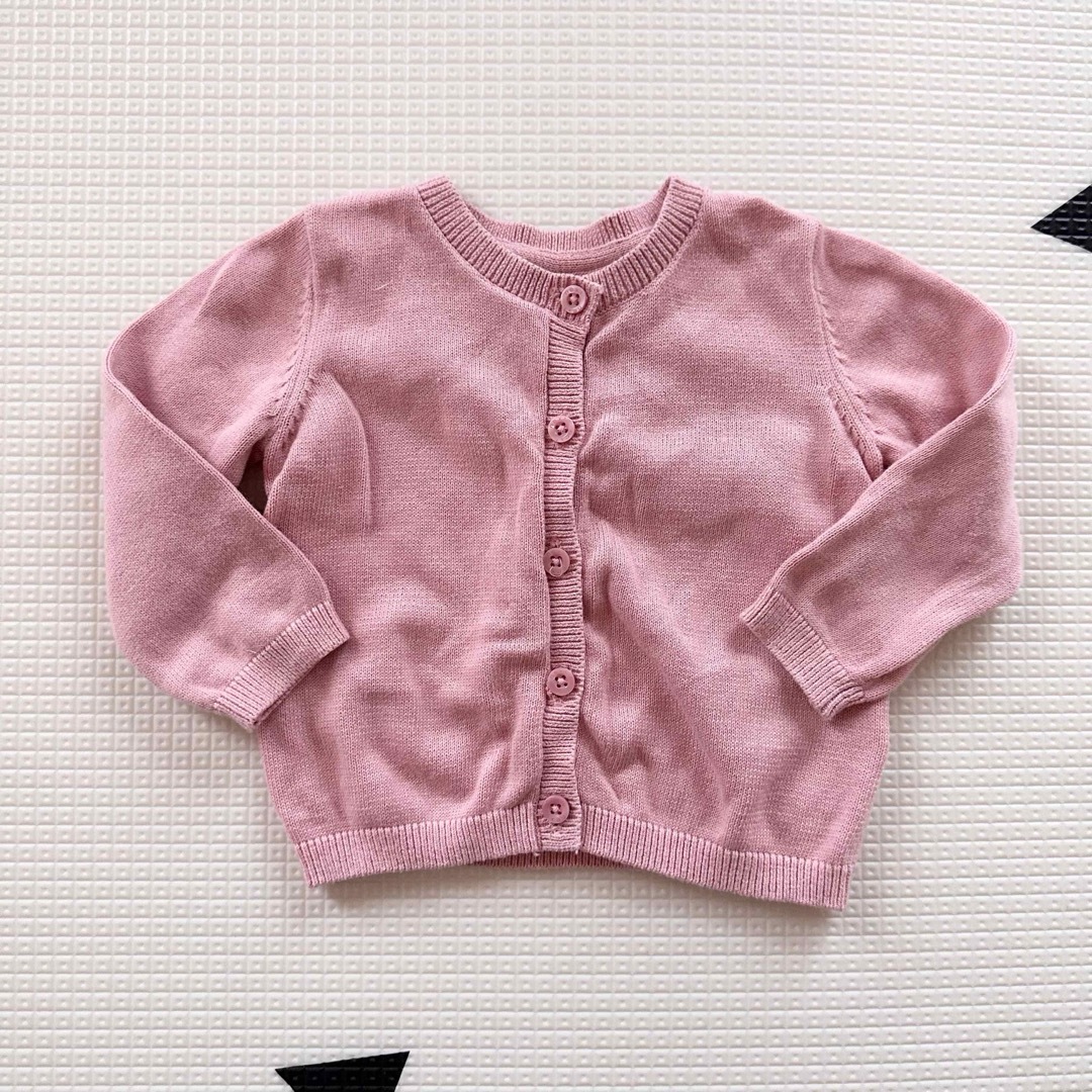 NEXT(ネクスト)のNEXT baby ネクスト ニットカーディガン ピンク キッズ/ベビー/マタニティのベビー服(~85cm)(カーディガン/ボレロ)の商品写真