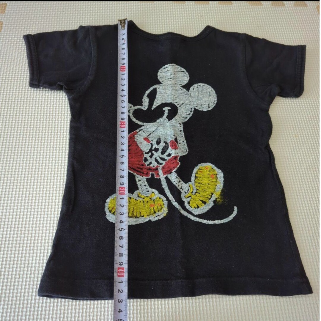 Disney(ディズニー)の中古　ジャンクストア　ディズニー　ミッキーティシャツ　黒　バクプリ　110 キッズ/ベビー/マタニティのキッズ服男の子用(90cm~)(Tシャツ/カットソー)の商品写真