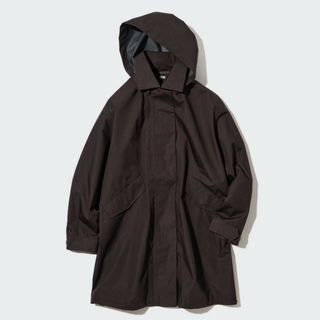 ユニクロ(UNIQLO)のユニクロ ブロックテックコート メンズ ロングコート はっ水 防風 S(ナイロンジャケット)