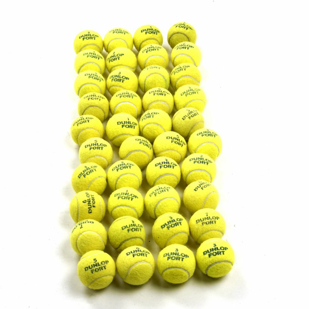 DUNLOP(ダンロップ)のテニス ボール 中古 ダンロップフォートイエロー 40球 スポーツ/アウトドアのテニス(ボール)の商品写真