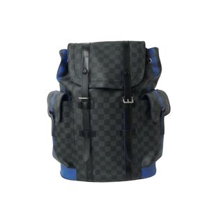 ルイヴィトン(LOUIS VUITTON)のLOUIS VUITTON ルイヴィトン バックパック リュック クリストファーPM ダミエグラフィット N42422 シルバー金具 良品 中古 61940(リュック/バックパック)