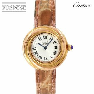 カルティエ(Cartier)のカルティエ Cartier マスト トリニティ ヴェルメイユ W1015045 ヴィンテージ レディース 腕時計 シルバー 文字盤 SV925 クォーツ Must Trinity VLP 90224120(腕時計)