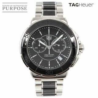 タグホイヤー(TAG Heuer)のタグホイヤー TAG Heuer フォーミュラ1 CAH1210 クロノグラフ メンズ 腕時計 デイト ブラック セラミック クォーツ Formula 1 VLP 90229276(腕時計(アナログ))