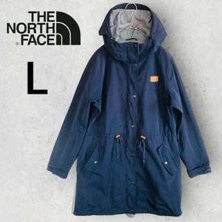 ザノースフェイス(THE NORTH FACE)のノースフェイス モッズ風 レディース コート ネイビーxグレー L(スプリングコート)