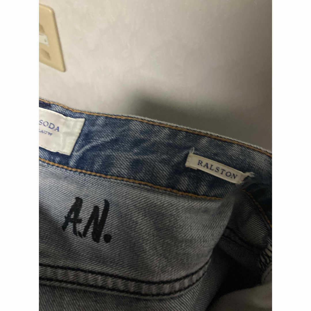 SCOTCH & SODA(スコッチアンドソーダ)のスコッチアンドソーダ RALSTON ダメージリペア 加工 W30L32 メンズのパンツ(デニム/ジーンズ)の商品写真