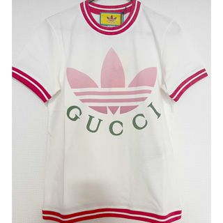 グッチ(Gucci)の【新品未使用】グッチGUCCIadidasコラボTシャツXSサイズ(Tシャツ(半袖/袖なし))