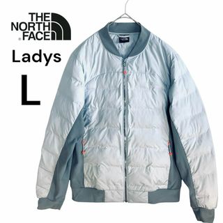 ザノースフェイス(THE NORTH FACE)のノースフェイス ジップアップジャケット レディース グレー L(ブルゾン)