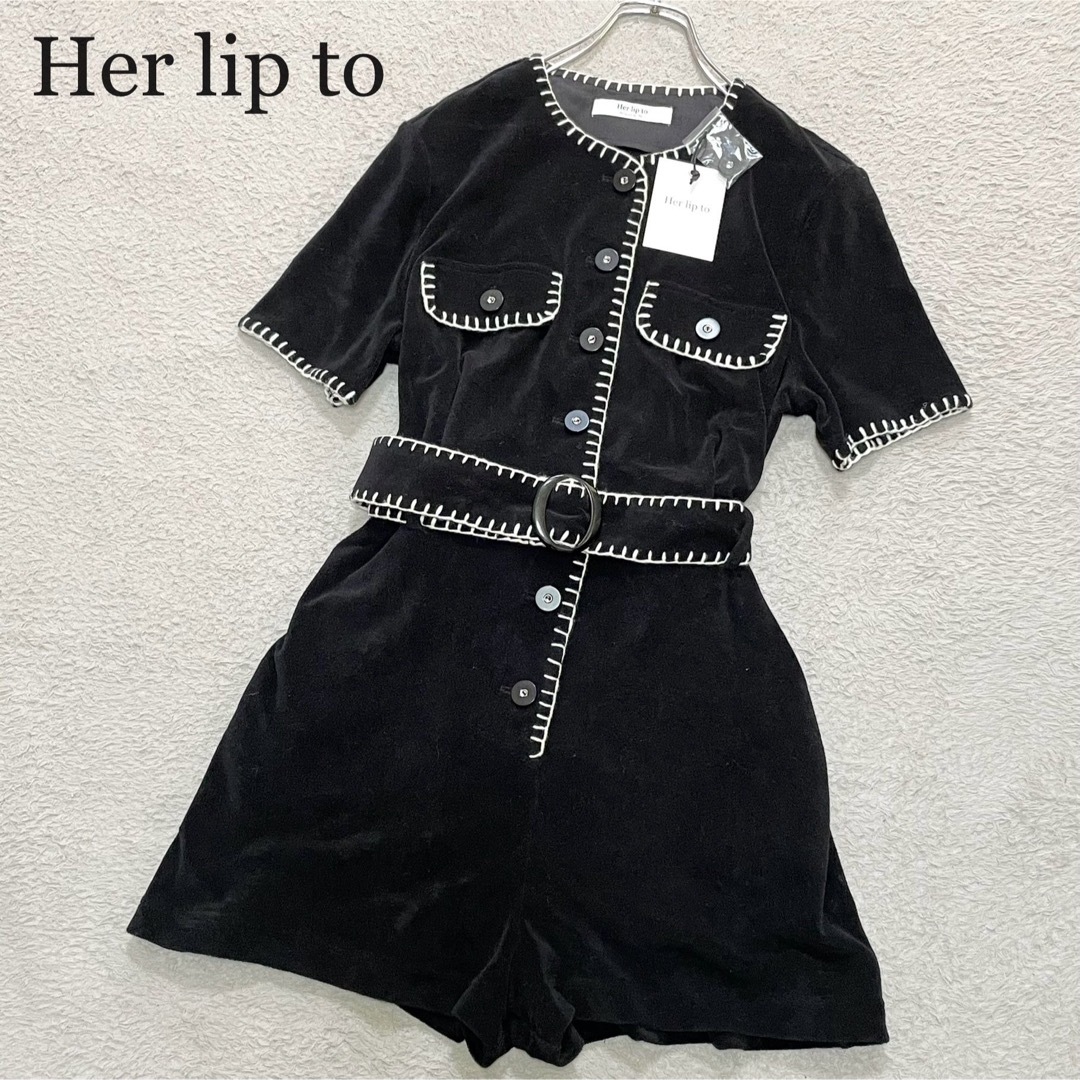 Her lip to(ハーリップトゥ)の✨タグ付き未使用✨ハーリップトゥ　Summertime Romper ロンパース レディースのワンピース(その他)の商品写真