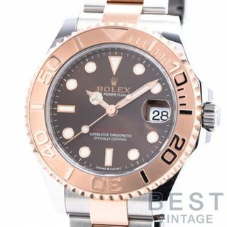 ロレックス(ROLEX)のロレックス 【ROLEX 】 ヨットマスター37 268621 ボーイズ チョコレート K18エバーローズゴールド/ステンレススティール 腕時計 時計 YACHT-MASTER 37  CHOCOLATE K18RG/SS K18PG コンビ K18ピンクゴールド【中古】 (腕時計(アナログ))