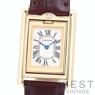 カルティエ(Cartier)のカルティエ 【CARTIER 】 タンクバスキュラント SM WA201851 レディース アイボリー K18イエローゴールド 腕時計 時計 TANK BASCULANTE SM   IVORY K18YG ダイヤモンド【中古】 (腕時計)