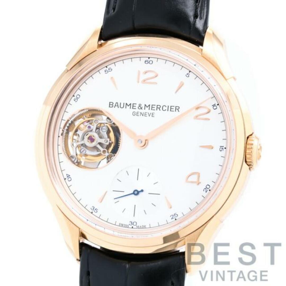 BAUME&MERCIER(ボームエメルシエ)のボーム＆メルシェ 【BAUME&MERCIER 】 クリフトン 1892 フライングトゥールビヨン 世界限定30本 M0A10143 メンズ シルバー K18イエローゴールド 腕時計 時計 CLIFTON 1892 FLYING TOURBILLON WORLD LIMITED TO 30  SILVER K18YG ボームアンドメルシェ【中古】  メンズの時計(腕時計(アナログ))の商品写真