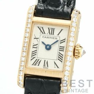 カルティエ(Cartier)のカルティエ 【CARTIER 】 タンク ミニ ウォッチ WB202051 レディース シルバー K18イエローゴールド 腕時計 時計 TANK MINI WATCH  SILVER K18YG ダイヤモンドベゼル【中古】 (腕時計)