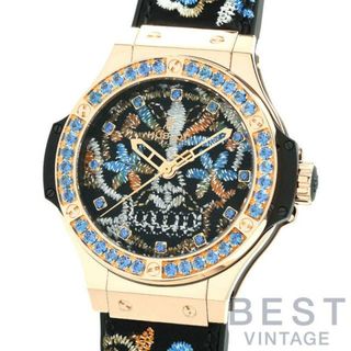 ウブロ(HUBLOT)の【OH済】 ウブロ 【HUBLOT 】 ビッグバン ブロイダリーシュガースカル ゴールド 200本限定 343.PS.6599.NR.1201 メンズ ブラック/マルチカラー K18レッドゴールド 腕時計 時計 BIG BANG BRODERIE SUGAR SKULL GOLD LIMITED EDITION OF 200 PIECES  BLACK K18RG 【中古】 (腕時計(アナログ))