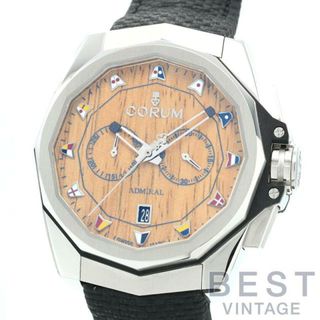 コルム(CORUM)のコルム 【CORUM 】 アドミラルズカップ クロノグラフ ウッド 116.101.20/F249 AW02 メンズ 木製ダイヤル ステンレススティール 腕時計 時計 ADMIRAL'S CUP CHRONOGRAPH WOOD  WOOD SS DIAL SS 【中古】 (腕時計(アナログ))