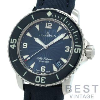 ブランパン(BLANCPAIN)の【OH済】 ブランパン 【BLANCPAIN 】 フィフティファゾムス オートマティック 5015D-1140-52B (N050150011040N052B) メンズ ブルー ステンレススティール 腕時計 時計 FIFTY FATHOMS AUTOMATIC  BLUE SS 【中古】 (腕時計(アナログ))