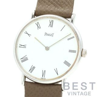 ピアジェ(PIAGET)の【OH済】 ピアジェ 【PIAGET 】 ラウンド メカニック ウォッチ 9025N メンズ ホワイト K18ホワイトゴールド 腕時計 時計 ROUND MECANIQUE WATCH  WHITE K18WG 【中古】 (腕時計(アナログ))