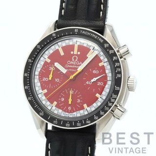 オメガ(OMEGA)のオメガ 【OMEGA 】 スピードマスター レーシング ミハエルシューマッハ 3810.61.41 メンズ レッド ステンレススティール 腕時計 時計 SPEEDMASTER RACING MICHAEL SCHUMACHER  RED SS 3810-6141 SPオートマティック【中古】 (腕時計(アナログ))