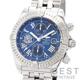 ブライトリング(BREITLING)の【OH済】 ブライトリング 【BREITLING】 クロノマット エボリューション ブルーインパルス A13356(A156CBIPA) メンズ ブルー/ブラック ステンレススティール 腕時計 時計 CHRINOMAT EVOLUTION BLUE IMPULSE JAPAN LMITED BLUE/BLACK SS CMW 認定中古【中古】 (腕時計(アナログ))