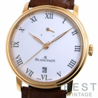 ブランパン(BLANCPAIN)の【OH済】 ブランパン 【BLANCPAIN 】 ヴィルレ　8デイズ 6613-3631-55B メンズ ホワイト K18ローズゴールド 腕時計 時計 VILLERET 8DAYS  WHITE K18RG K18PG K18ピンクゴールド【中古】 (腕時計(アナログ))