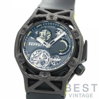 ウブロ(HUBLOT)のウブロ 【HUBLOT 】 テクフレーム フェラーリ トゥールビヨン クロノグラフ 世界限定70本 408.QU.0129.RX メンズ ブラック カーボン 腕時計 時計 TECHFRAME FERRARI TOURBILLON CHRONOGRAPH LIMITED TO 70  BLACK CA 【中古】 (腕時計(アナログ))