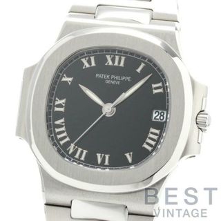 パテックフィリップ(PATEK PHILIPPE)の【OH済】 パテックフィリップ 【PATEK PHILIPPE 】 ノーチラス 3800/1A-001 メンズ ブラック ステンレススティール 腕時計 時計 NAUTILUS  BLACK SS PP【中古】 (腕時計(アナログ))