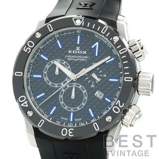 エドックス(EDOX)のエドックス 【EDOX 】 クロノオフショア1 10221-3-NIBU2 メンズ ブラックカーボン セラミック/ステンレススティール 腕時計 時計 CHRONOOFFSHORE-1 CHRONOGRAPH  BLACK CE/SS 【中古】 (腕時計(アナログ))