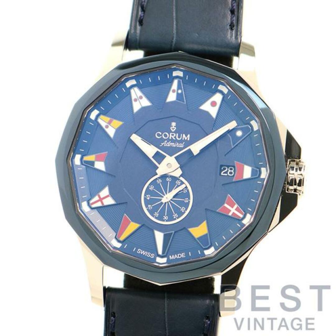CORUM(コルム)のコルム 【CORUM】 アドミラル レジェンド 42 A395/03447 メンズ ブルー ステンレススティール（ベゼルブルーPVD） 腕時計 時計 ADMIRAL LEGEND 42 BLUE SS 【中古】  メンズの時計(腕時計(アナログ))の商品写真