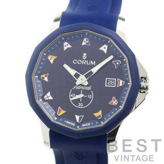 コルム(CORUM)のコルム 【CORUM】 アドミラル レジェンド 42 A395/03595 メンズ ブルー ステンレススティール（ベゼルブルーPVD） 腕時計 時計 ADMIRAL LEGEND 42 BLUE SS 【中古】 (腕時計(アナログ))